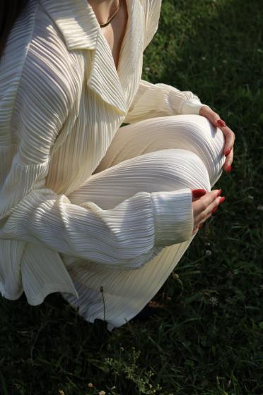 pleated shirt