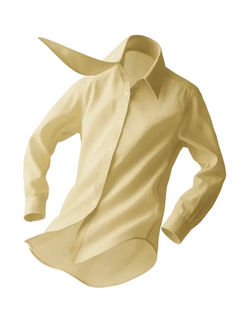Beige shirt on a white background