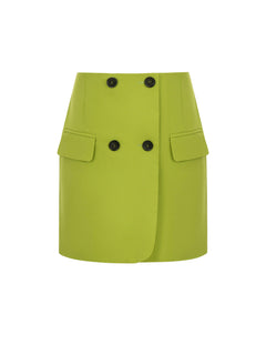 lime green mini skirt