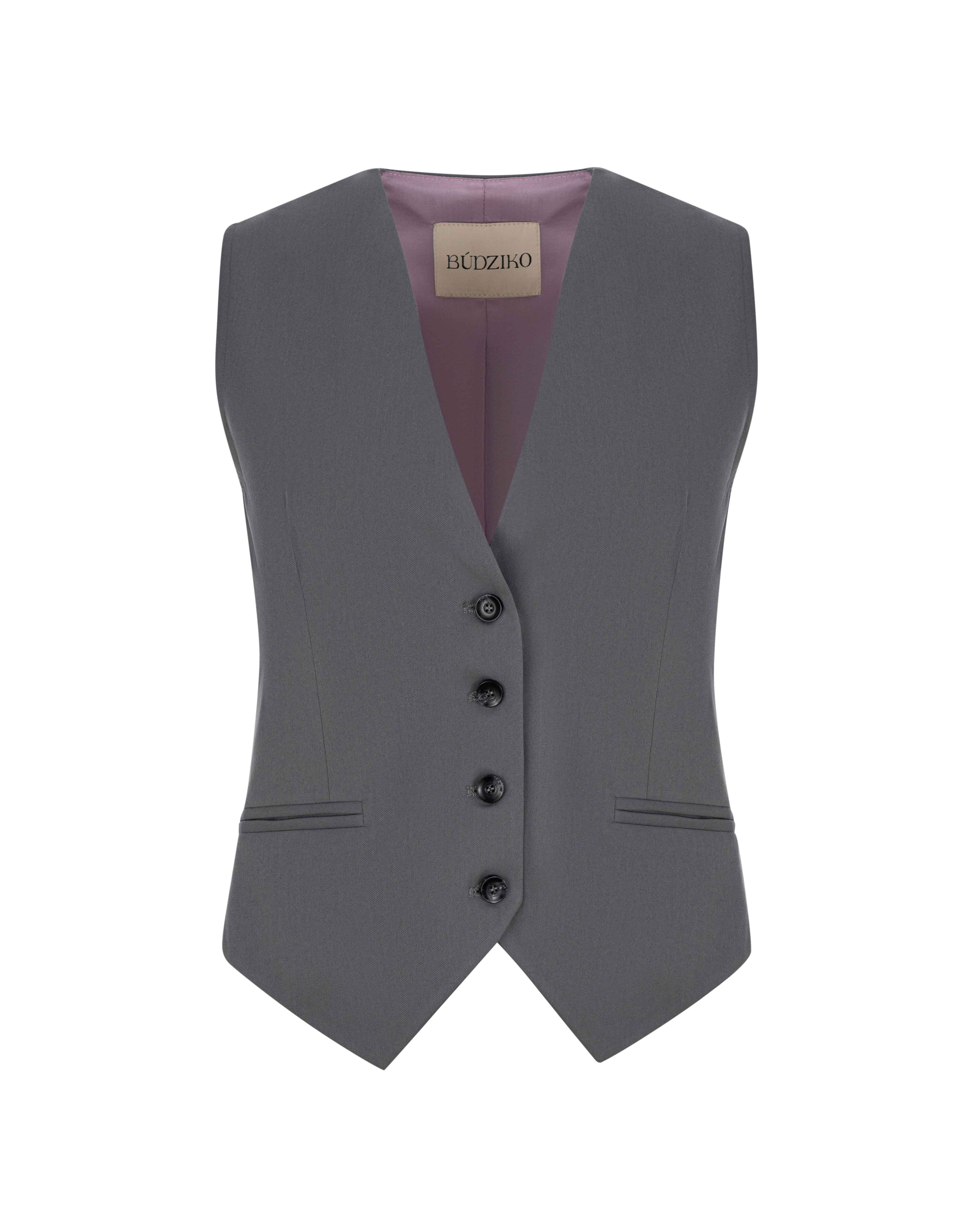 Grey waistcoat for women