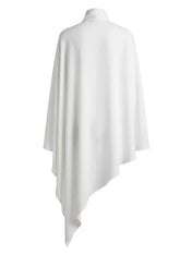 White poncho on a white background