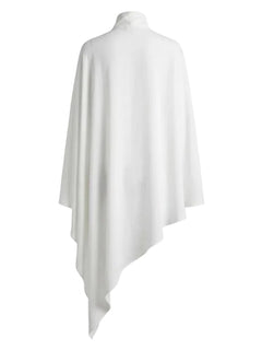 White poncho on a white background