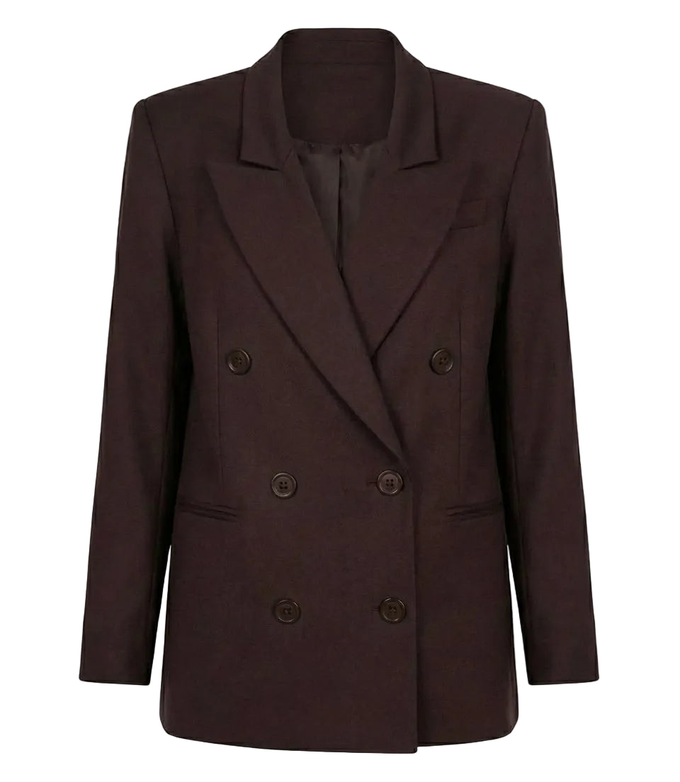 Brown blazer on a white background