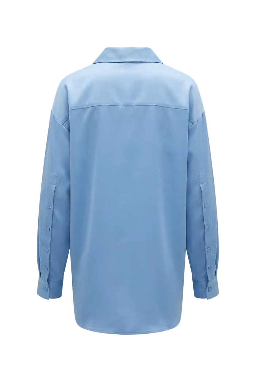 Light blue shirt on a white background