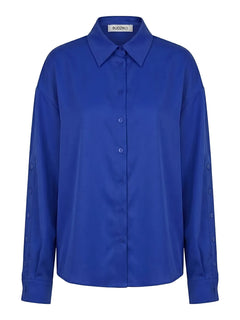 Blue shirt on a white background