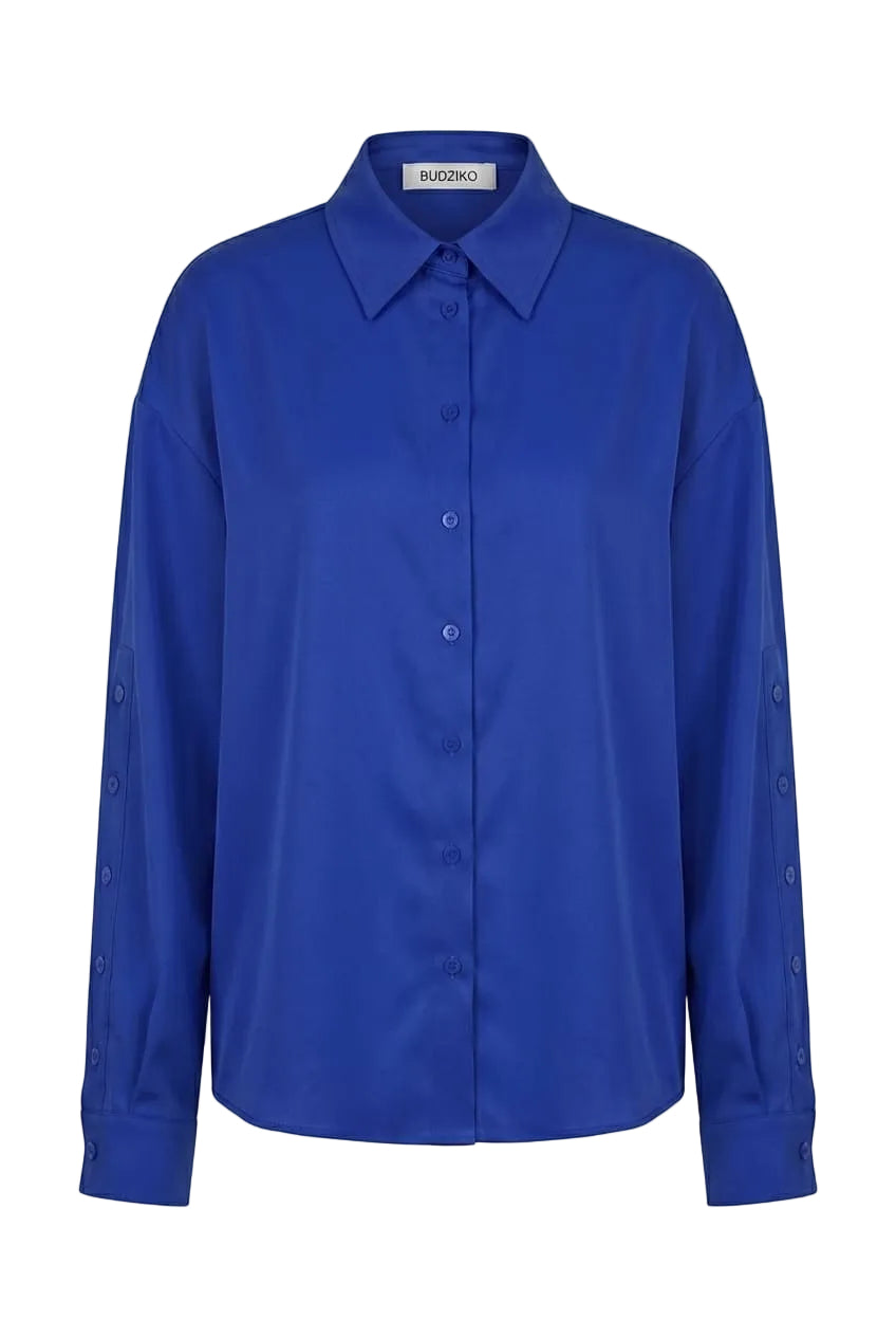 Blue shirt on a white background