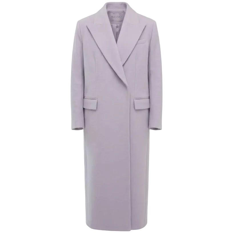 Light purple coat on a white background