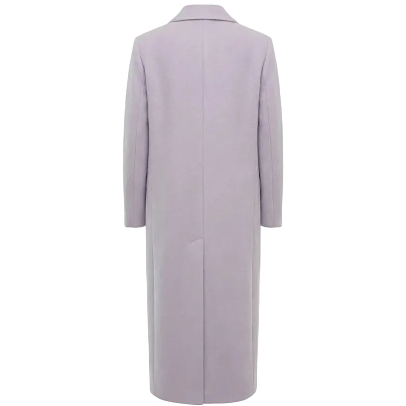 Light purple coat on a white background