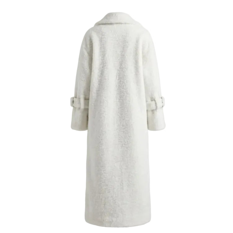 Light gray coat on a white background