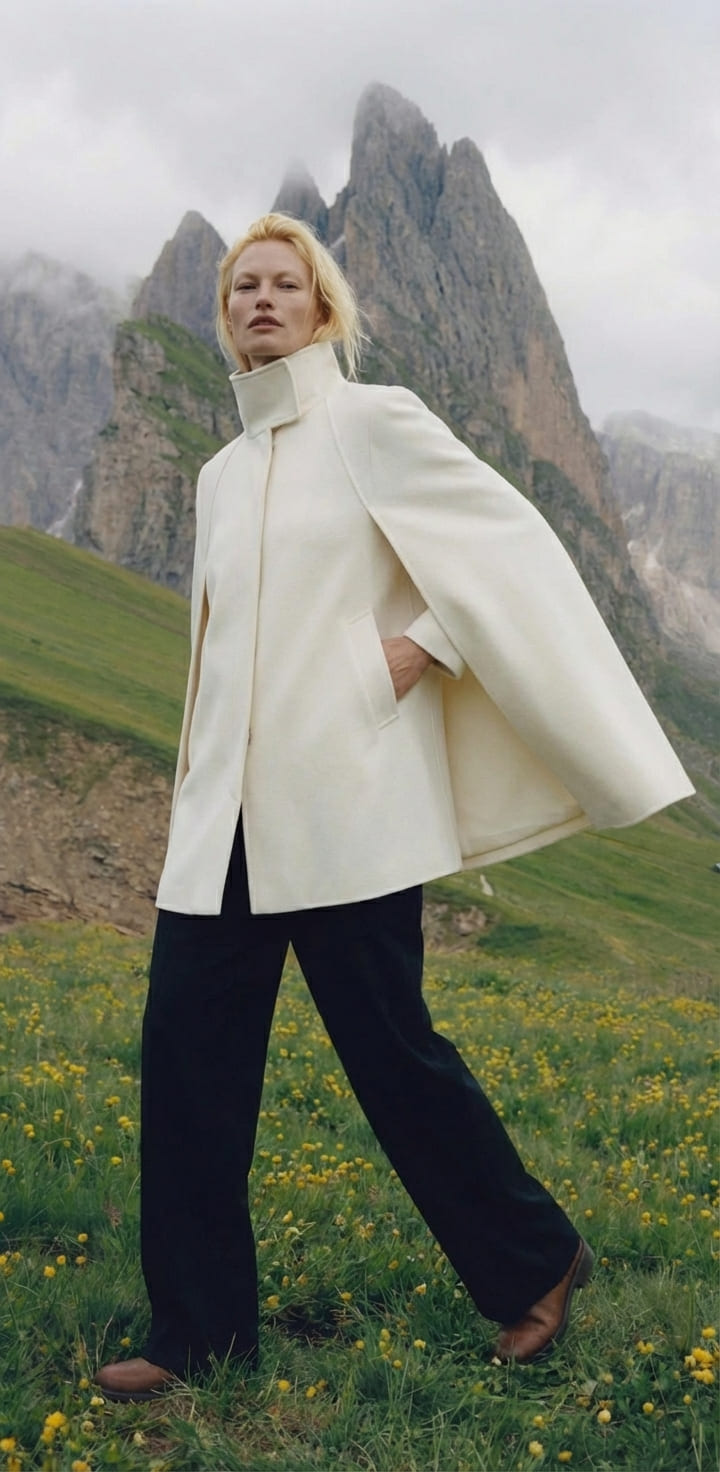 The Aura Wool Cape | BÚDZIKO