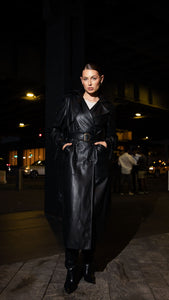 NYC BLACK MAXI TRENCH COAT – BÚDZIKO