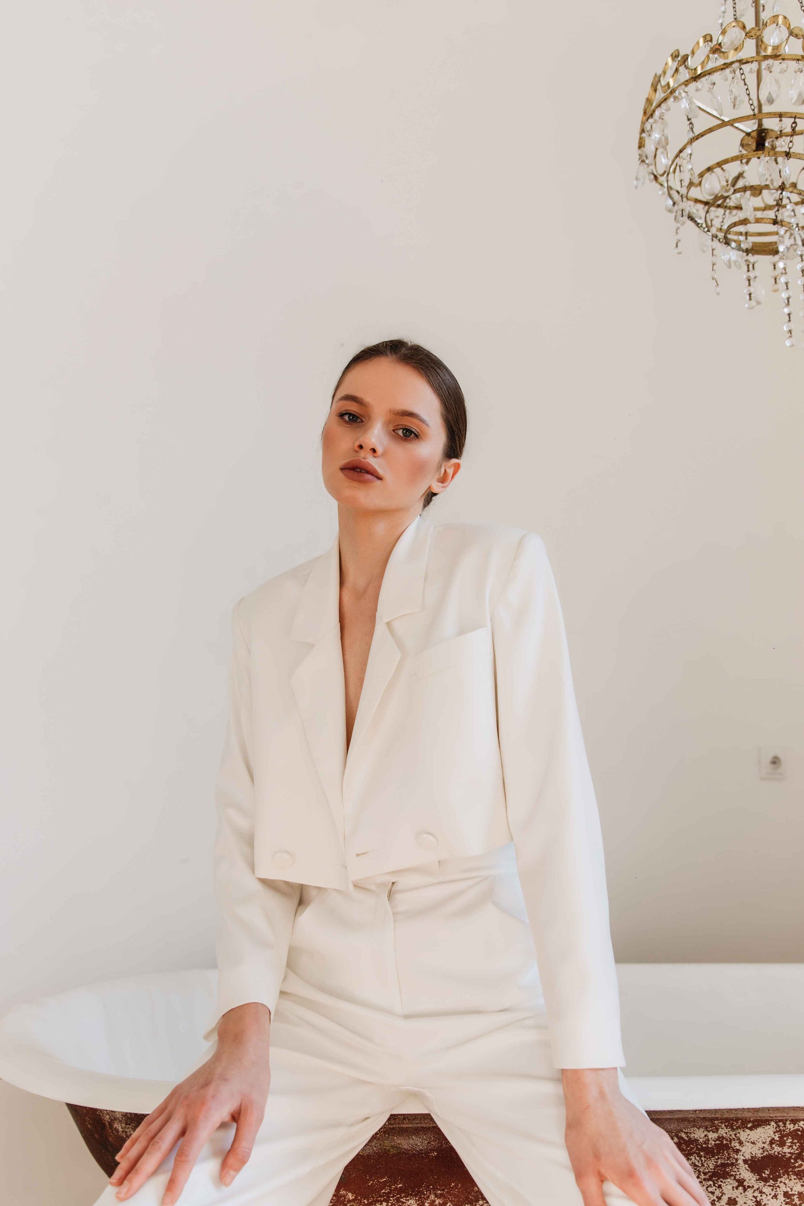 white palazzo trousers for women