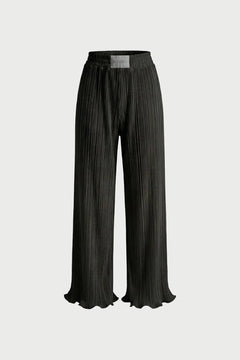 Amelia Black Pleated Trousers