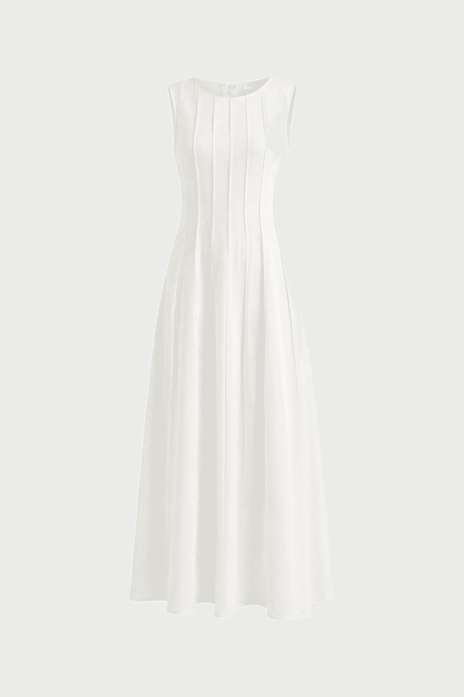 Aube White Linen Dress
