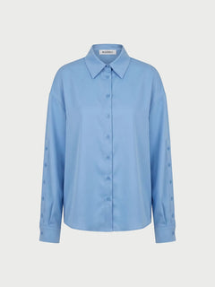 Natural Silk Sky Blue Shirt