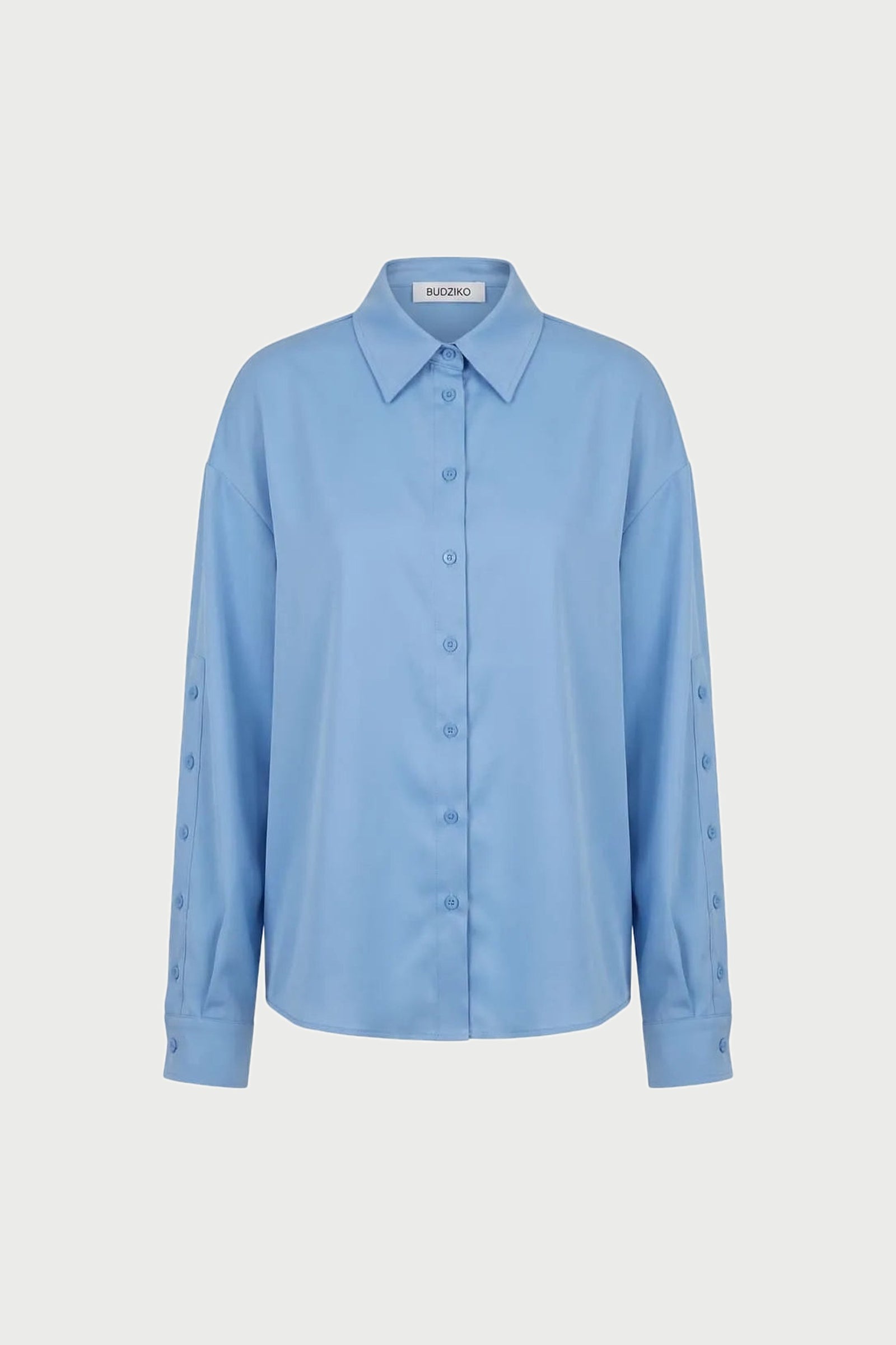 Natural Silk Sky Blue Shirt
