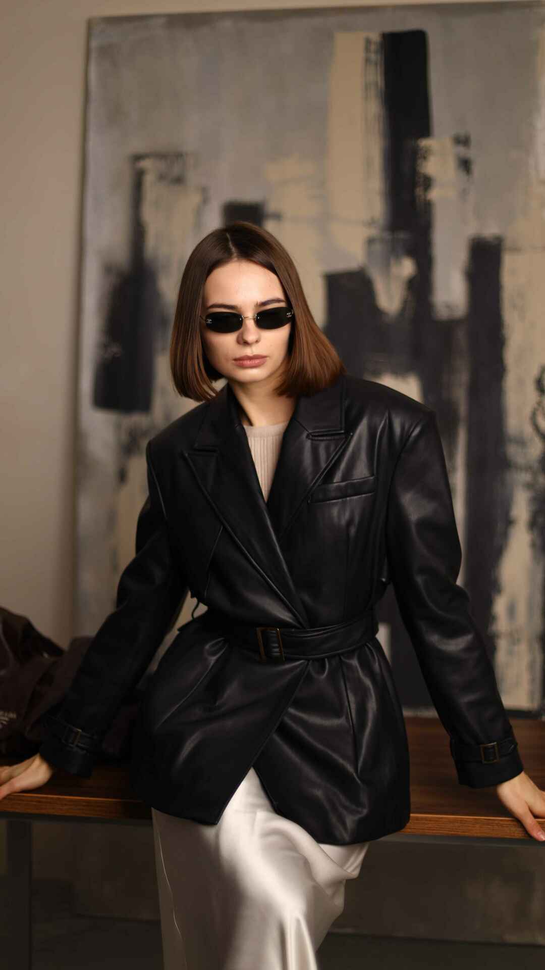 London Black Cropped Trench Coat | BÚDZIKO