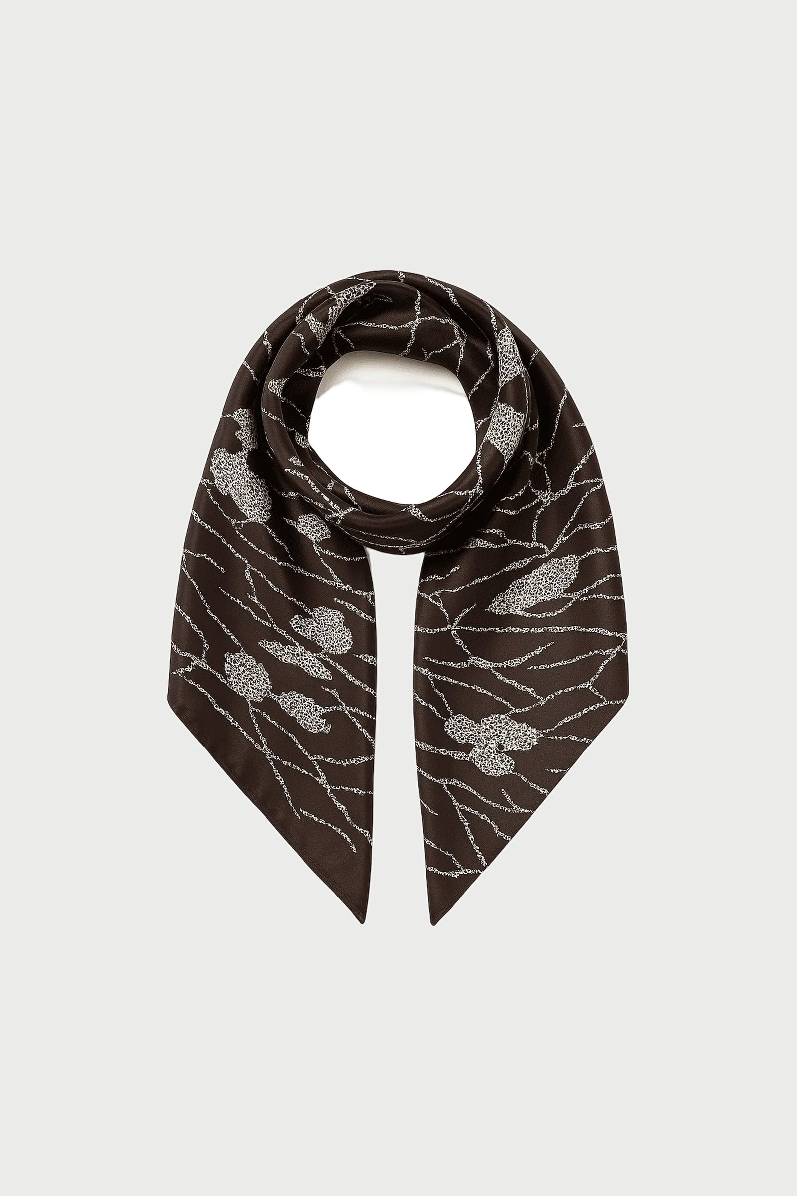 Brown Silky Scarf