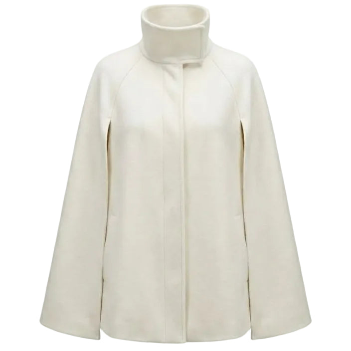 White cape on a white background