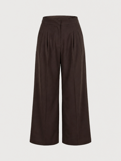 Chocolate Wide-Leg Pants