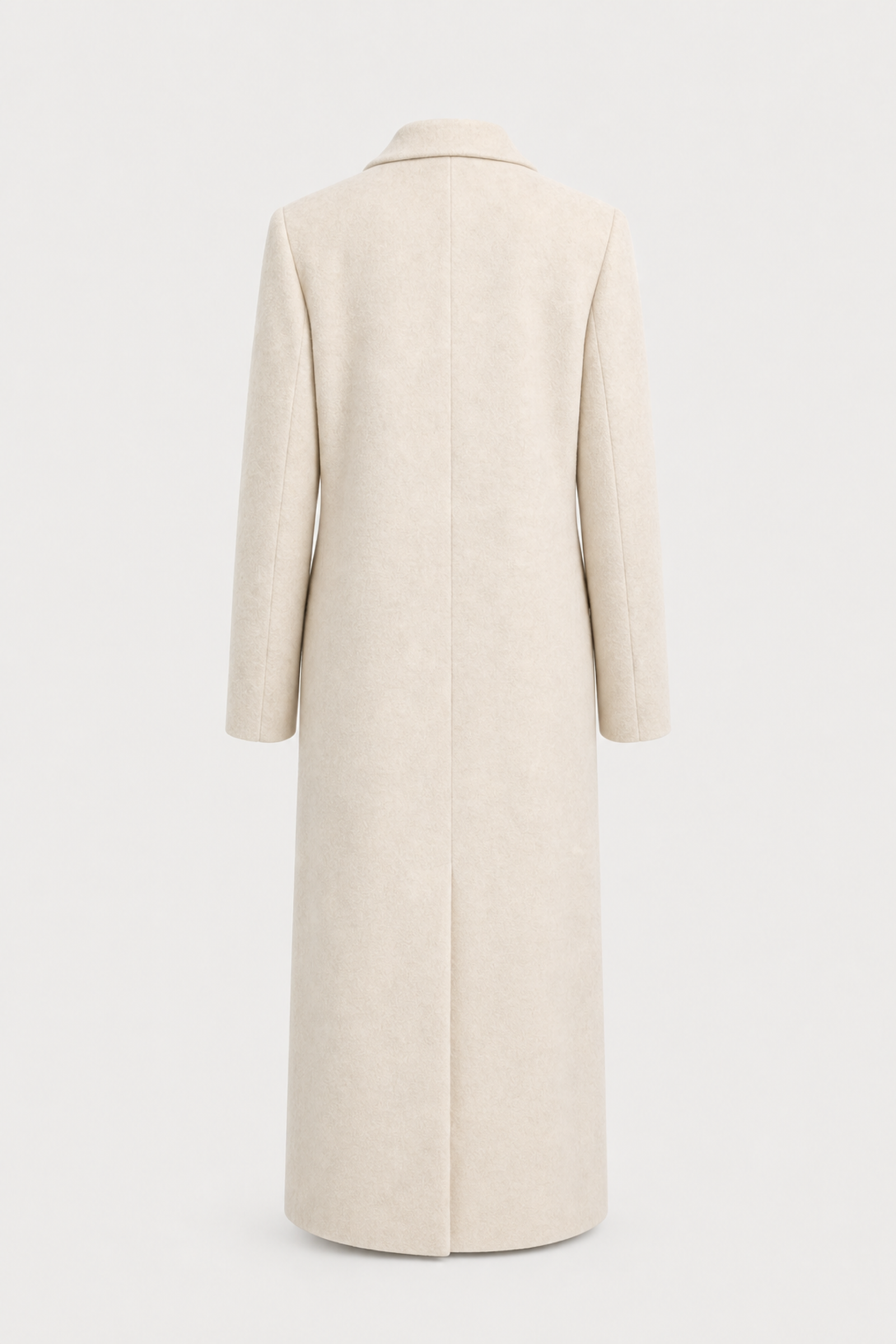 Copenhagen Milky White Woolen Coat