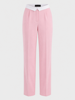 Rosé Pink Straight Trousers