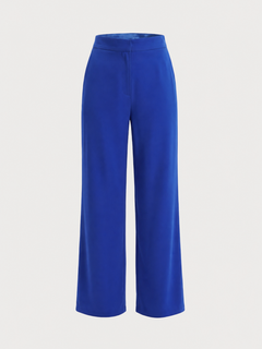 Natural Silk Electric Blue Pants