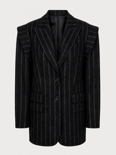 Emily Blazer with Exaggerated Shoulders