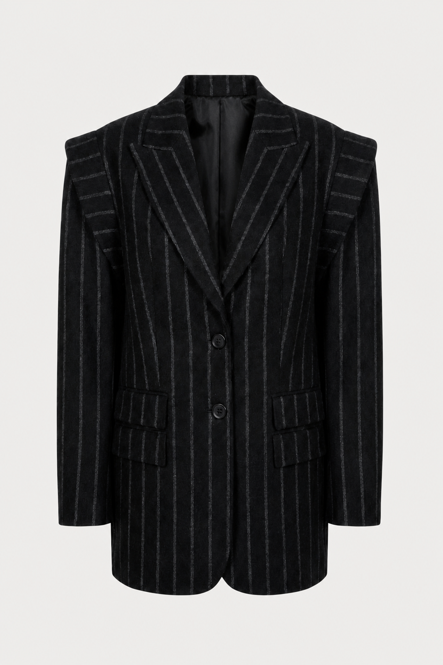 Emily Blazer with Exaggerated Shoulders