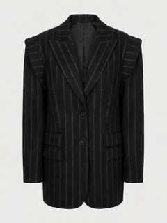 Emily Blazer with Exaggerated Shoulders