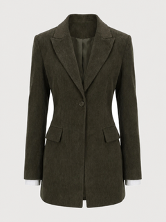 Scarlett Hourglass Khaki Blazer