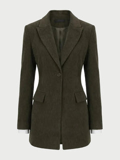 Scarlett Hourglass Khaki Blazer