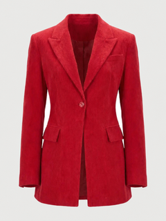 Scarlett Hourglass Red Blazer