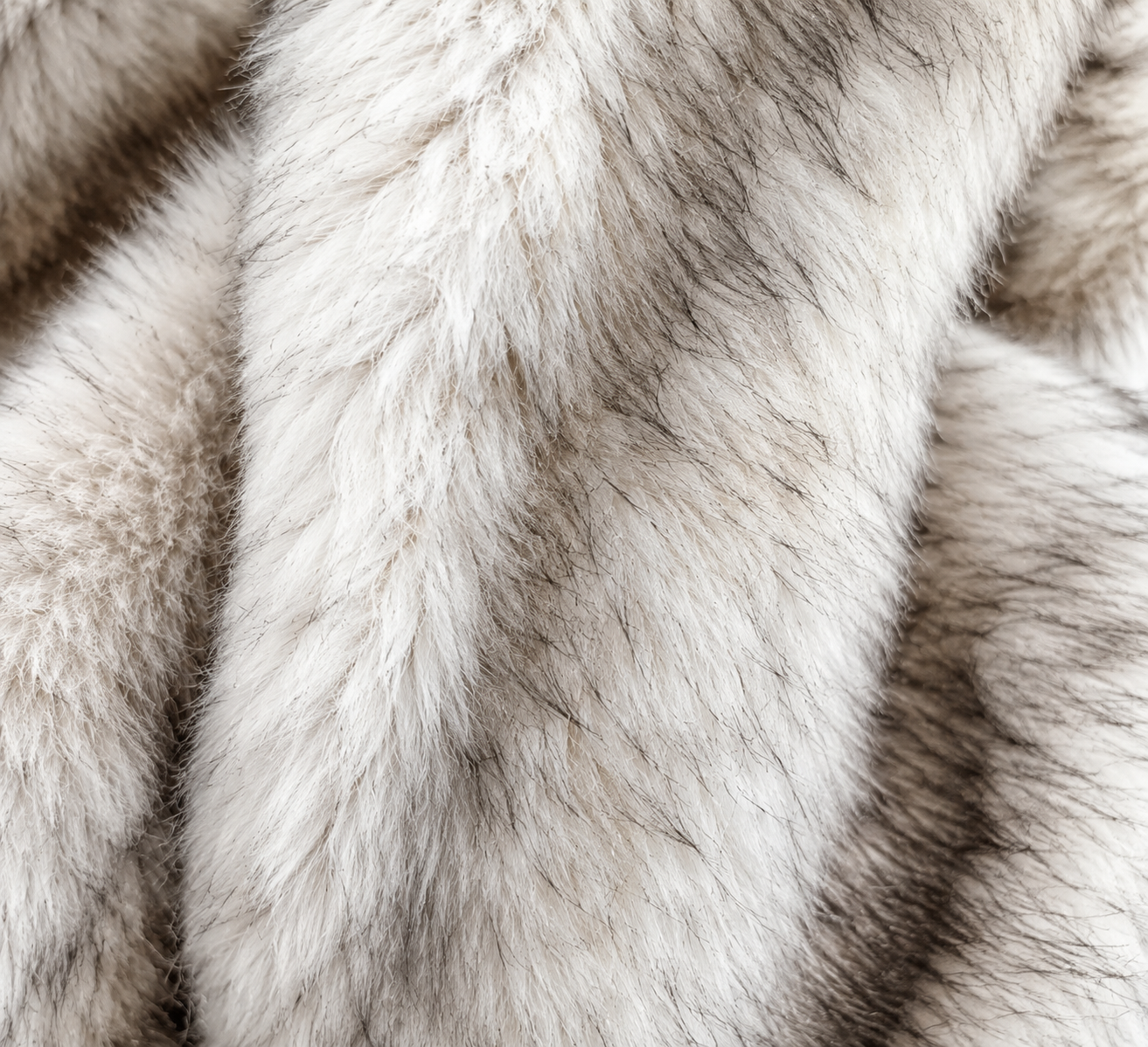 Material detail for Jacqueline Faux Fur Grey Coat