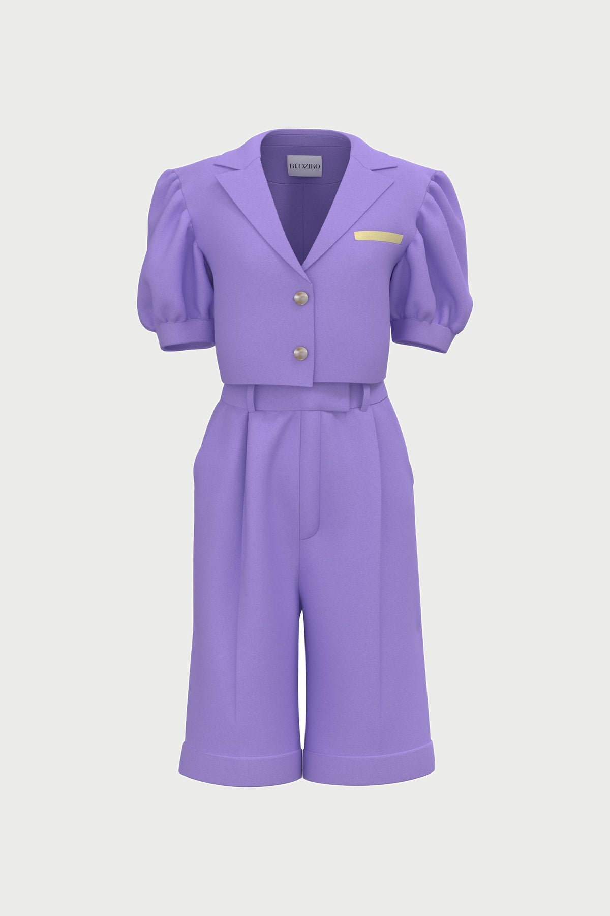 Marshmallow Linen Lavender Shorts product image