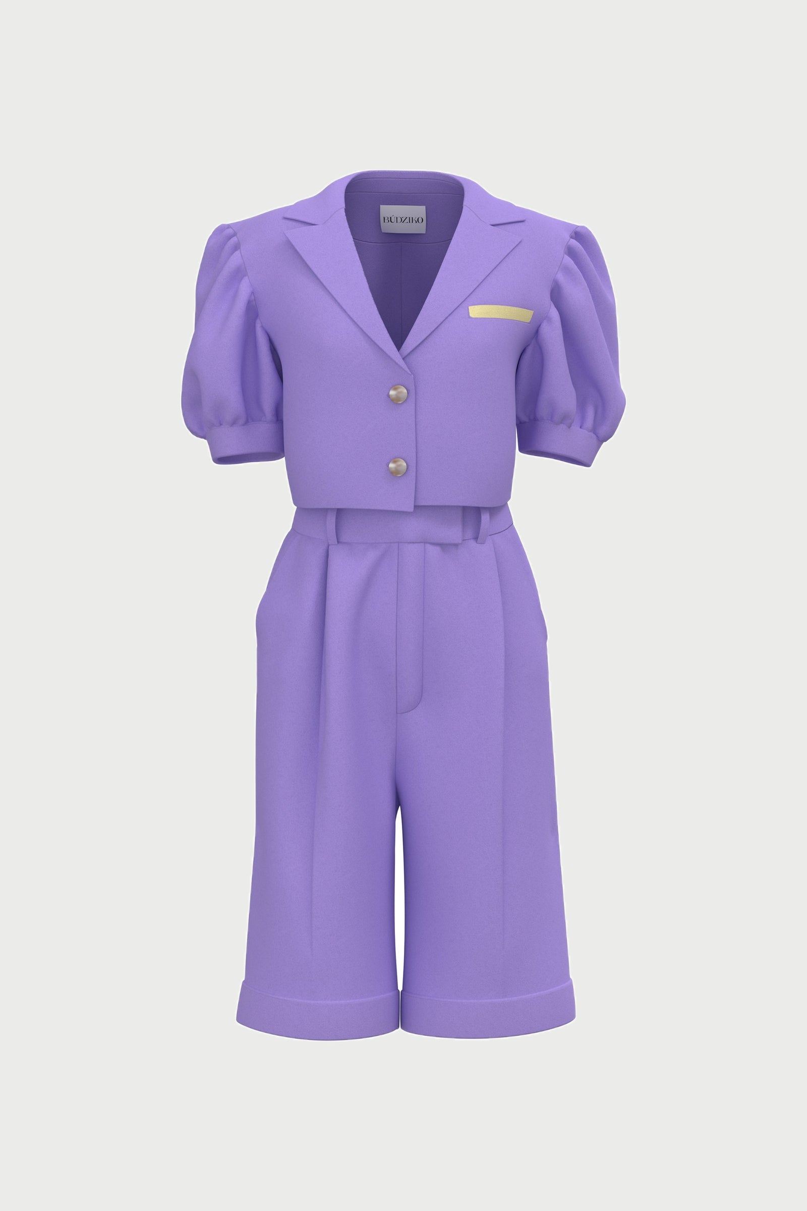 Marshmallow Linen Lavender Shorts