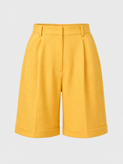 Linen yellow suit for women