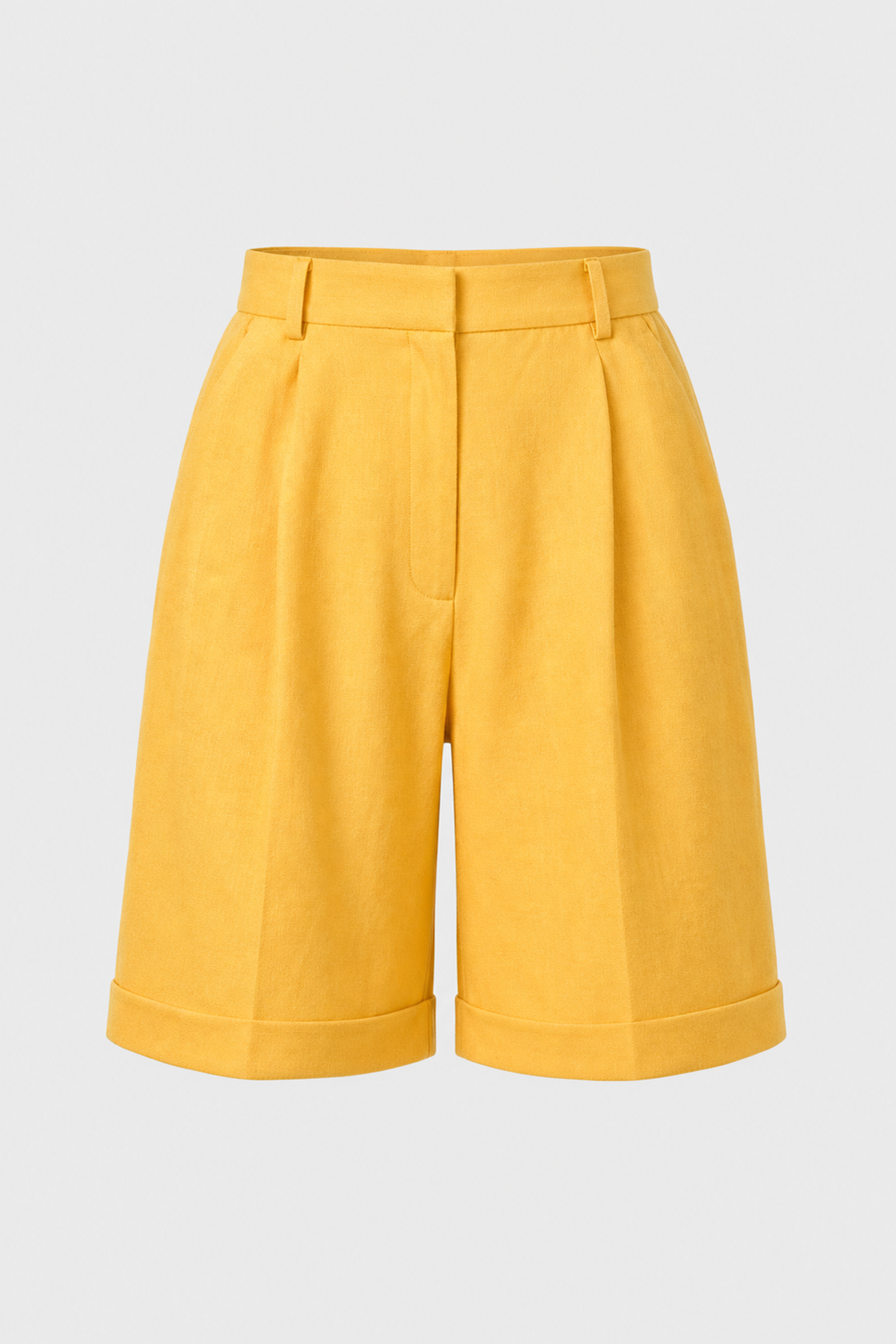 Linen yellow suit for women