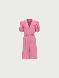Marshmallow Linen Pink Shorts
