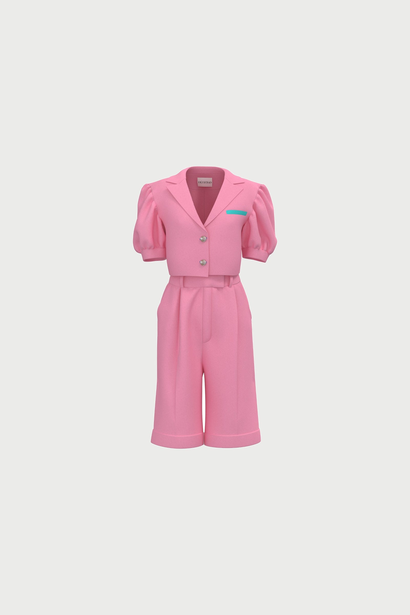 Marshmallow Linen Pink Shorts