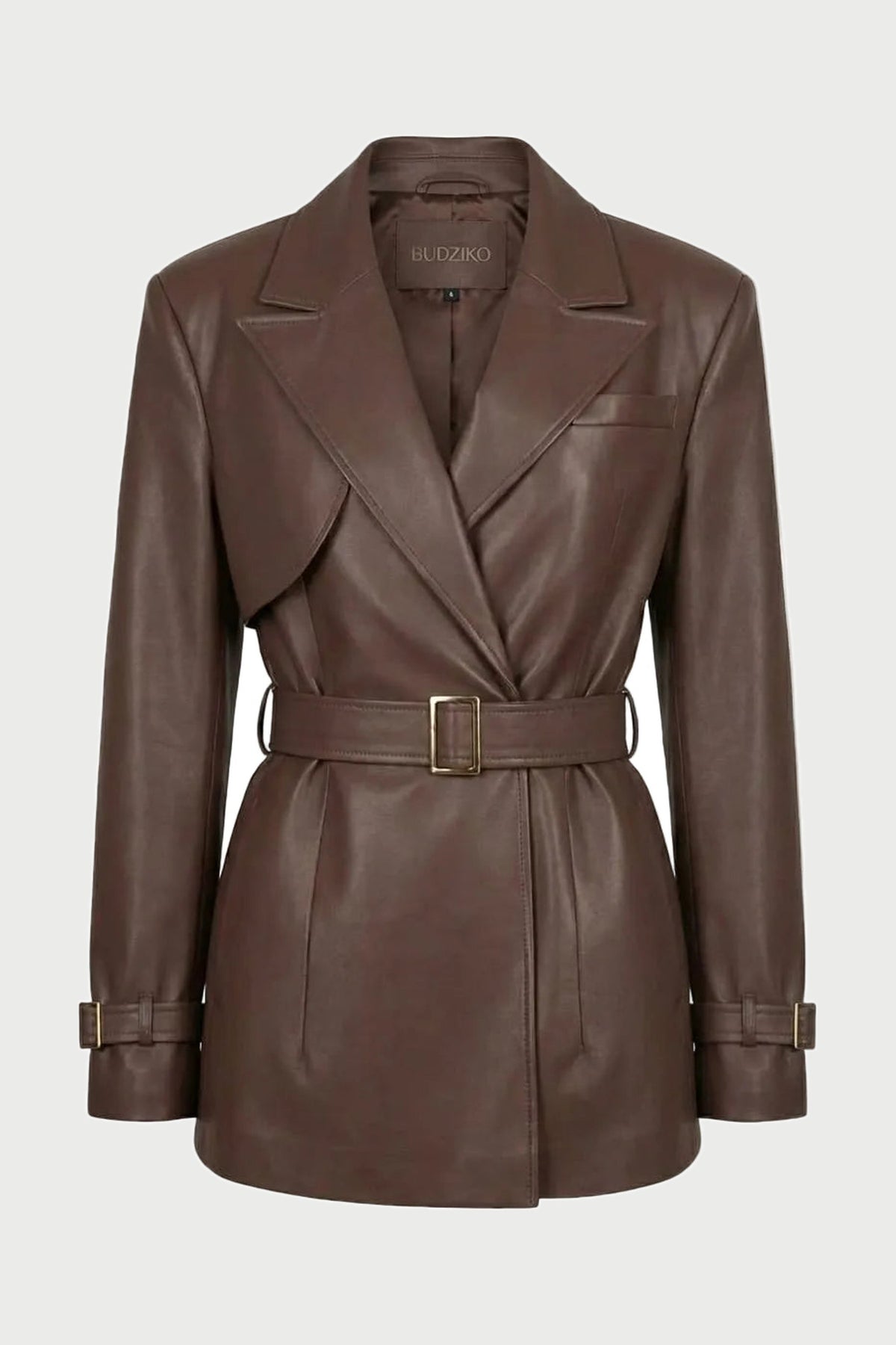London Brown Cropped Trench Coat product image