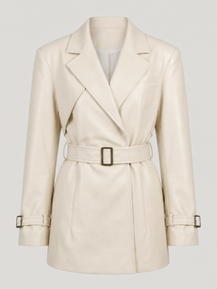 London Milky Faux Leather Jacket