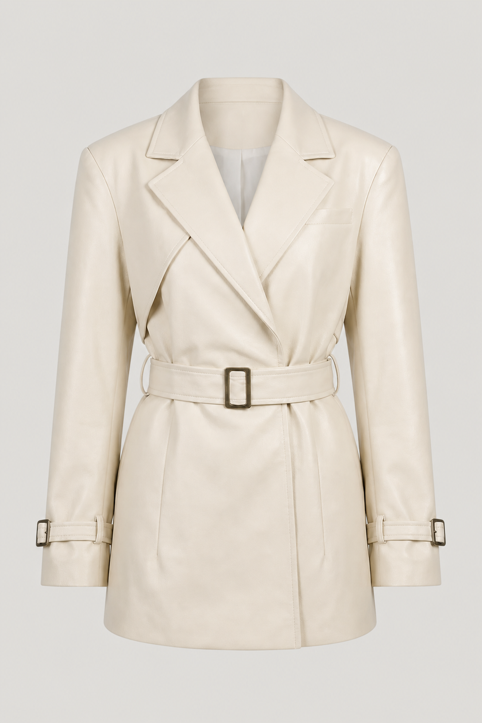 London Milky Faux Leather Jacket