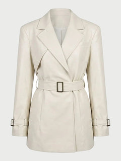 London Milky Faux Leather Jacket