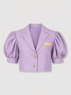 Linen lavender suit for women