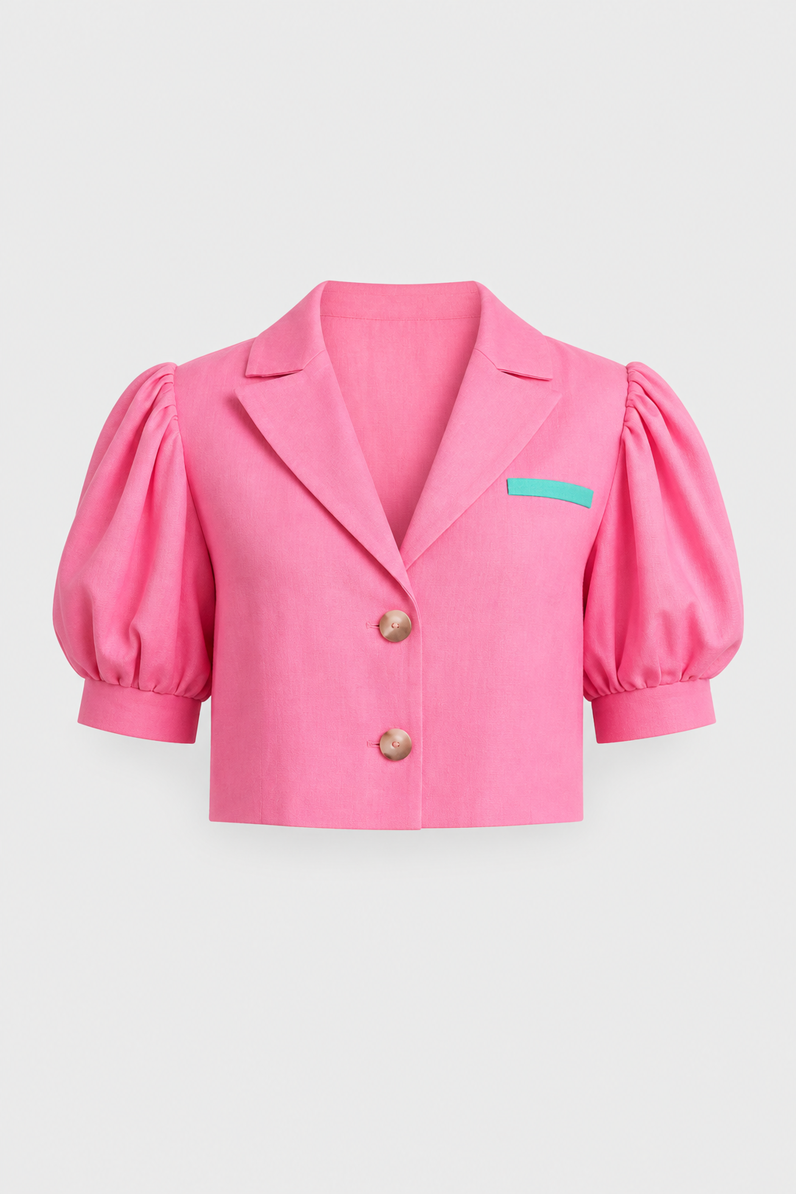 Linen pink suit for women