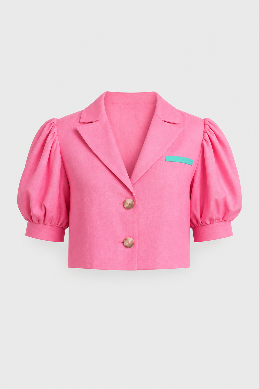 Linen pink suit for women