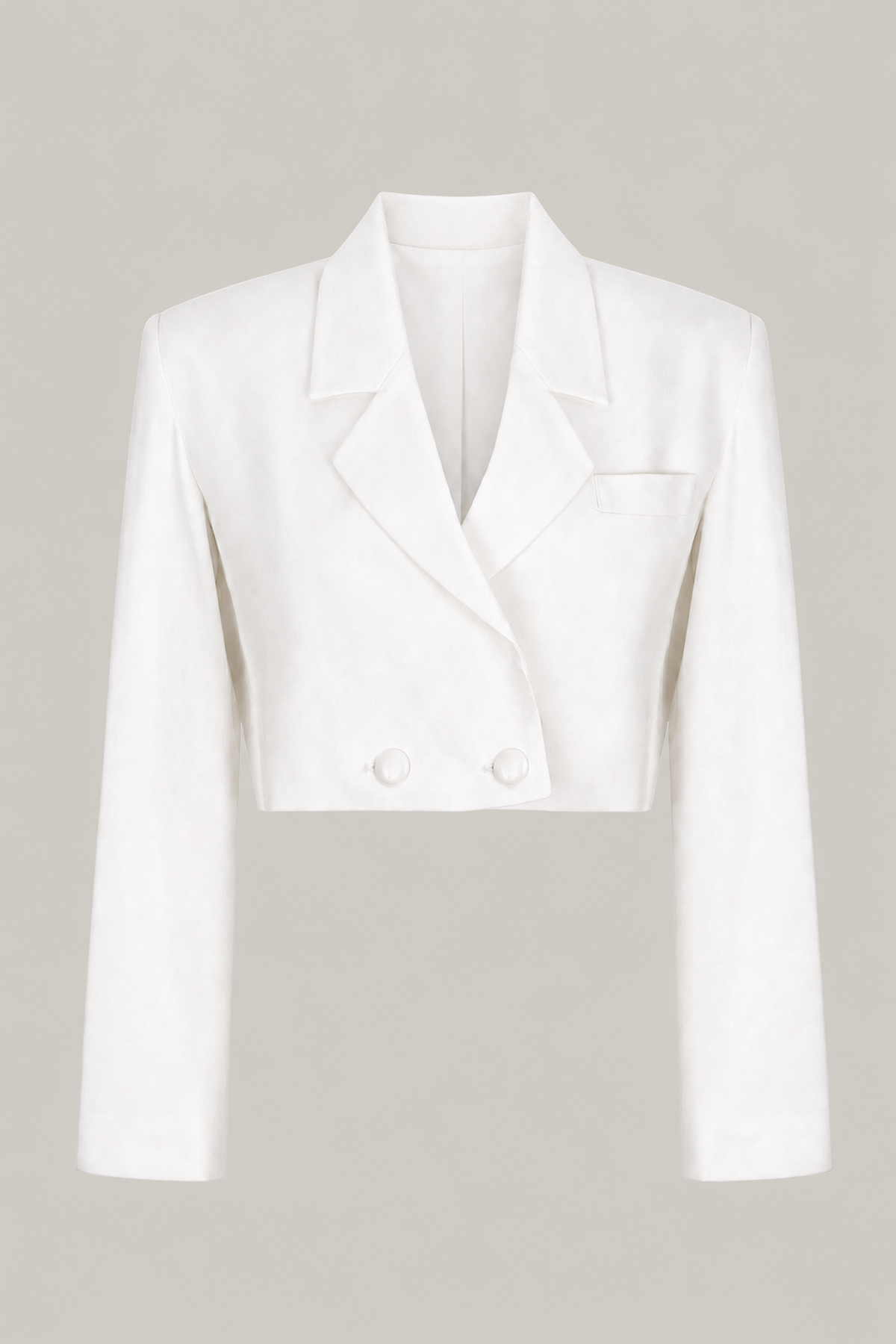 Paris Milky White Cropped Blazer product image
