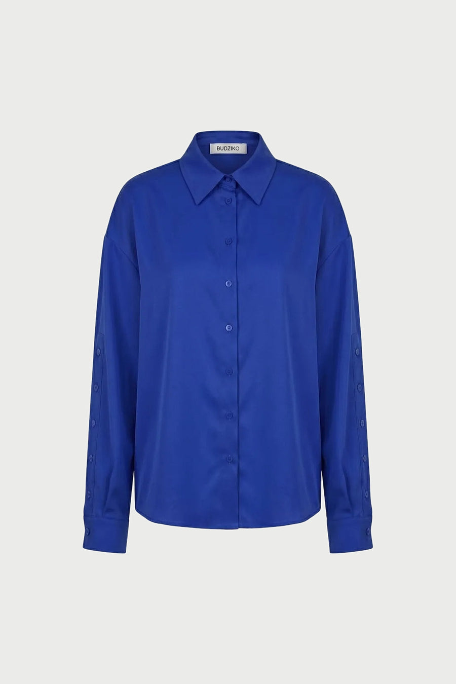 Natural Silk Electric Blue Shirt
