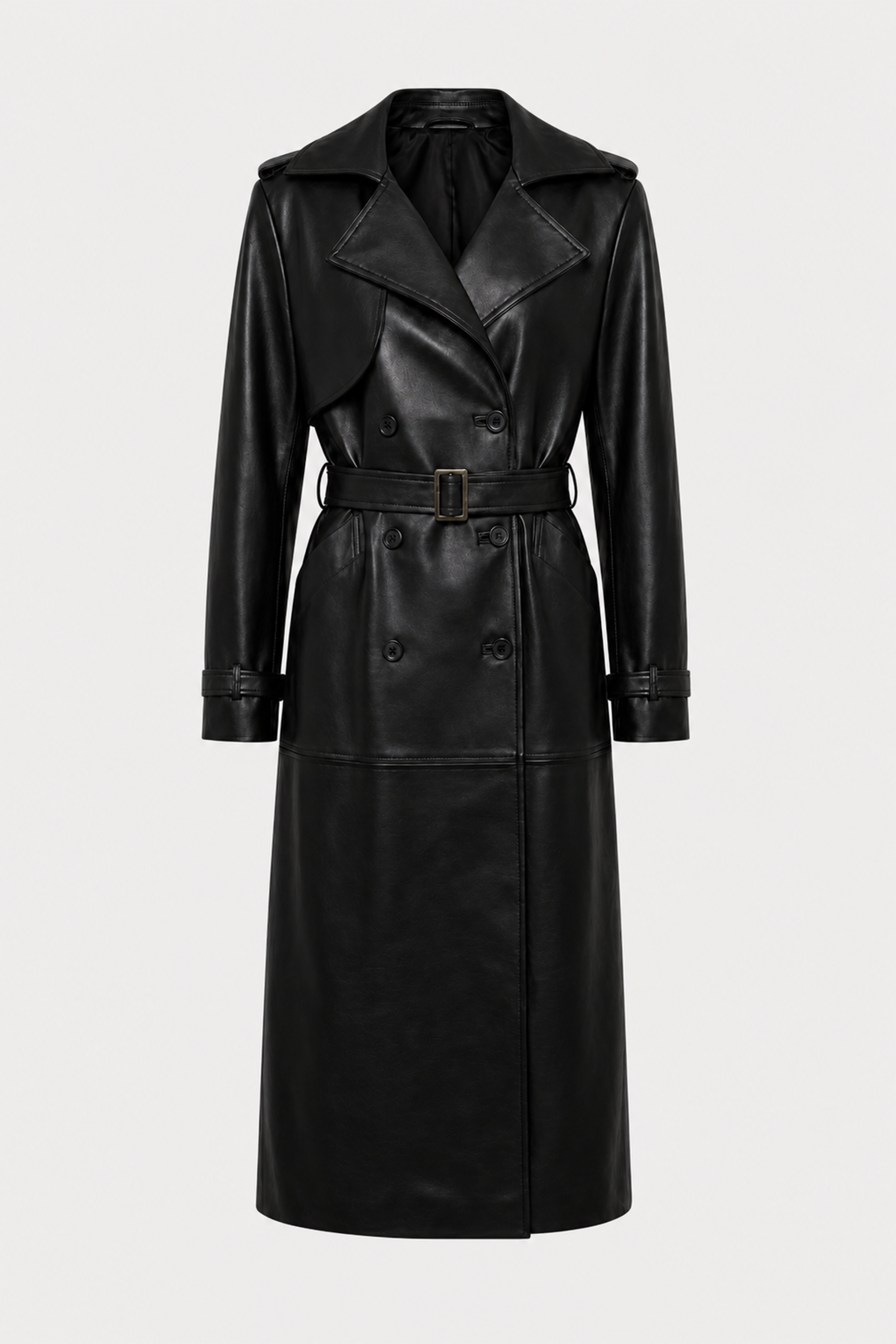 NYC Black Maxi Trench Coat | BÚDZIKO